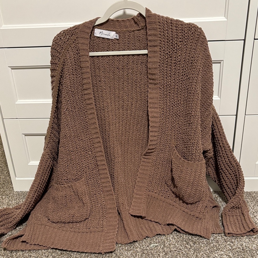 Mossimo Supply Co. Chocolate Knit Cardigan